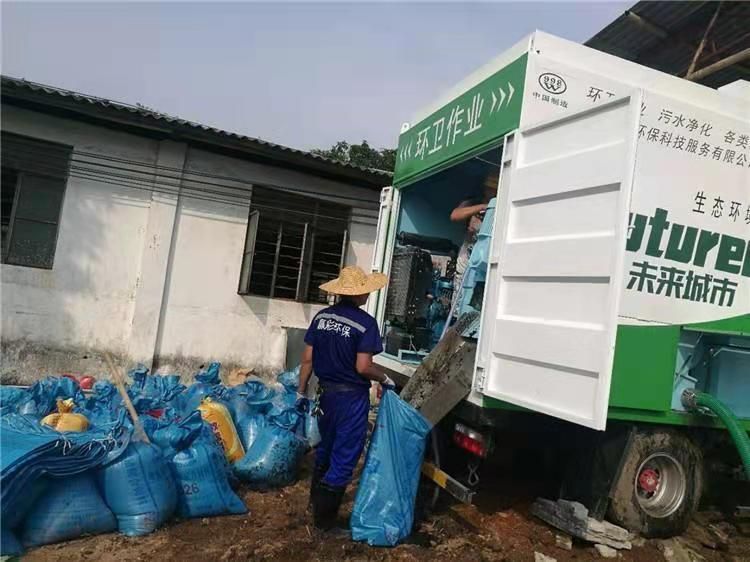 樊城工业污泥压干处理
